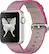 Angle. Apple - Apple - Apple Watch Sport (first-generation) 38mm Silver Aluminum Case - Pink Woven Nylon Band - Pink Woven Nylon Band.