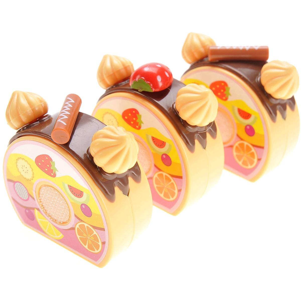 Alt View 2. JuzToys - 75pcs DIY Birthday Cake Toy Set – Make Your Own Cake Kit for Kids, Pretend Kitchen Play Food Cutting Toy - Multi.