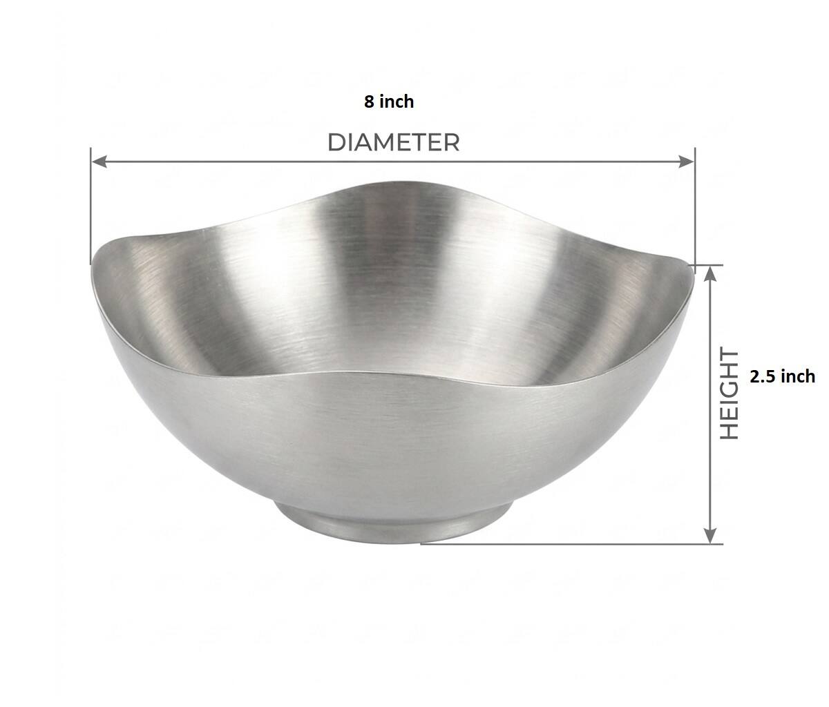 8 inch DIAMETER  
2.5 inch HEIGHT