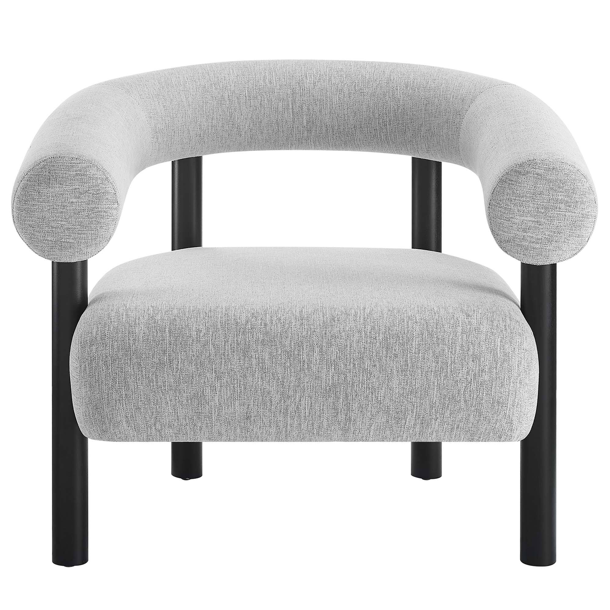 Alt View 2. Modway - Sable Upholstered Fabric Armchair by Modway - Black.