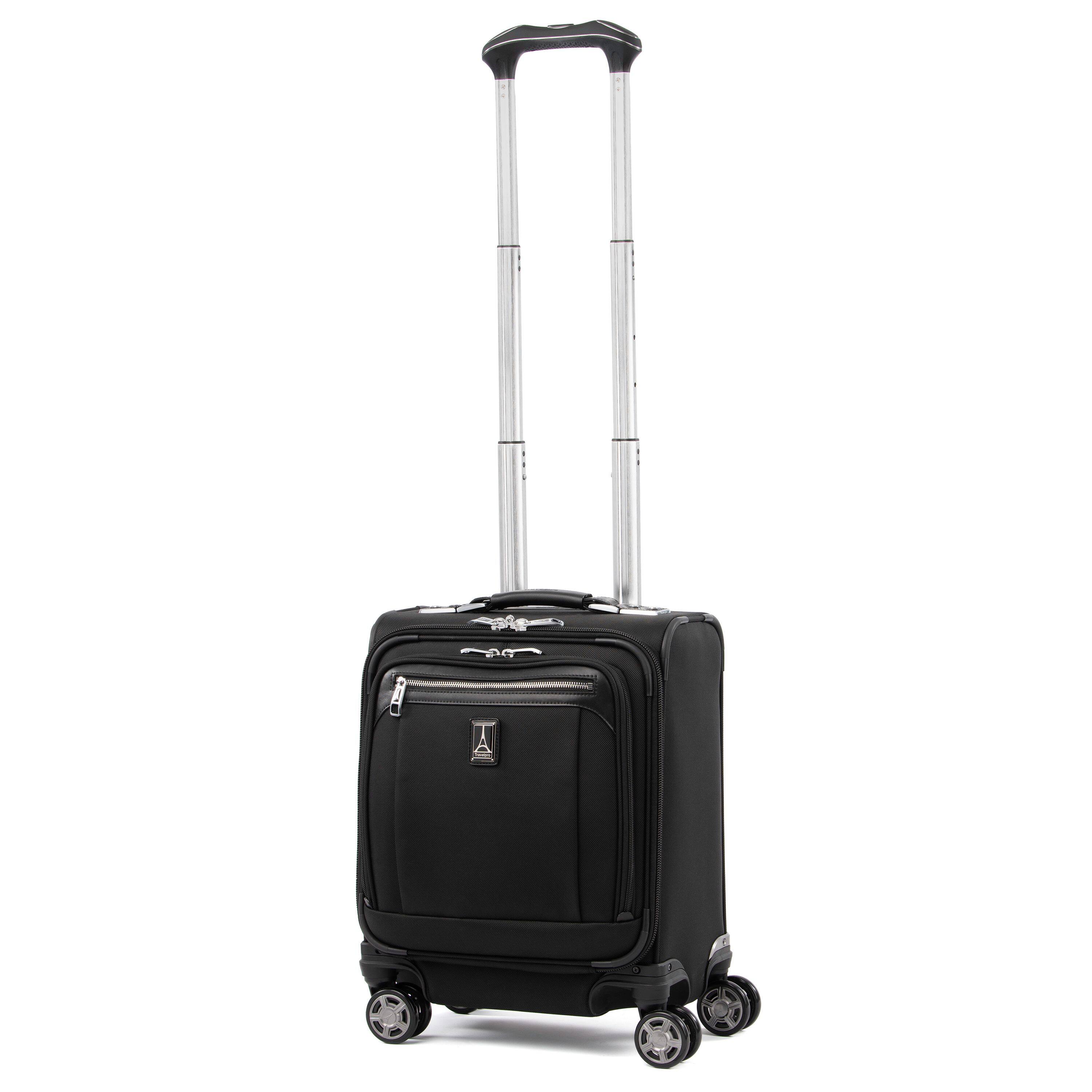 Alt View 1. Travelpro - Travelpro Platinum Elite Underseat Spinner Tote Bag with USB Port - Shadow Black.