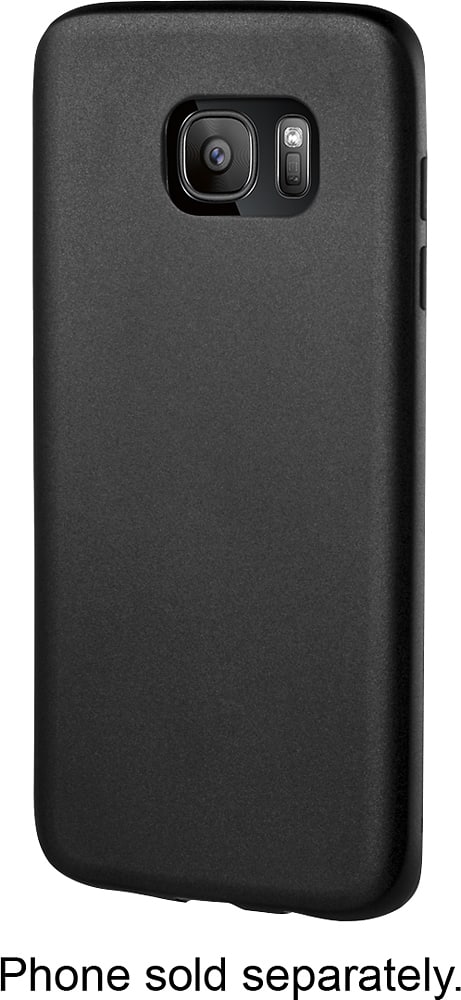 Front. Insignia™ - Soft shell for Samsung Galaxy S7 edge - Black.