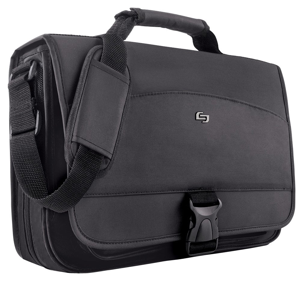 Best Buy Solo New York Classic Expandable Laptop Messenger Bag Black