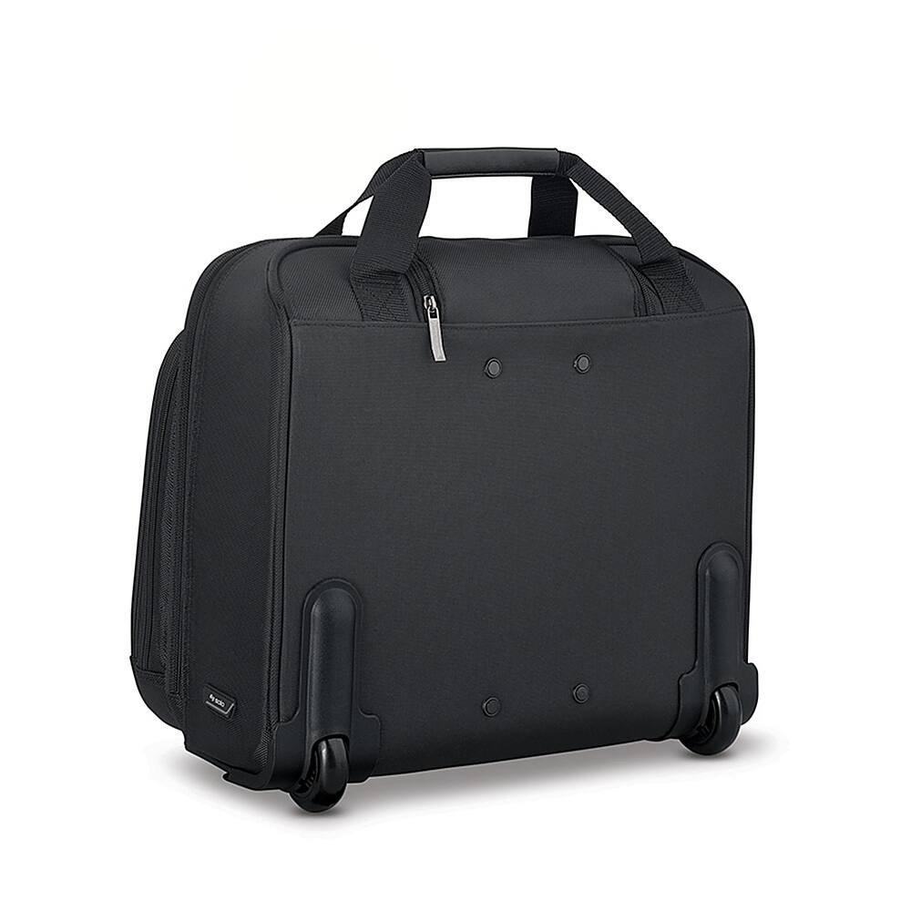 Back. Solo New York - Bryant Rolling Laptop Case - Black.