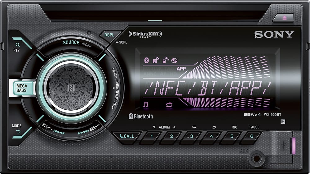 Alt View 11. Sony - Built-in Bluetooth - In-Dash CD/DM Receiver - Black.