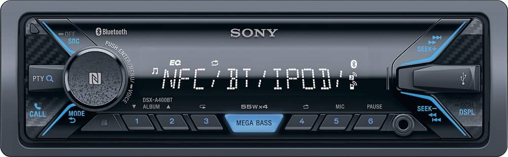 Best Buy: Sony Apple® iPod®-Ready In-Dash Receiver Black DSXA400BT