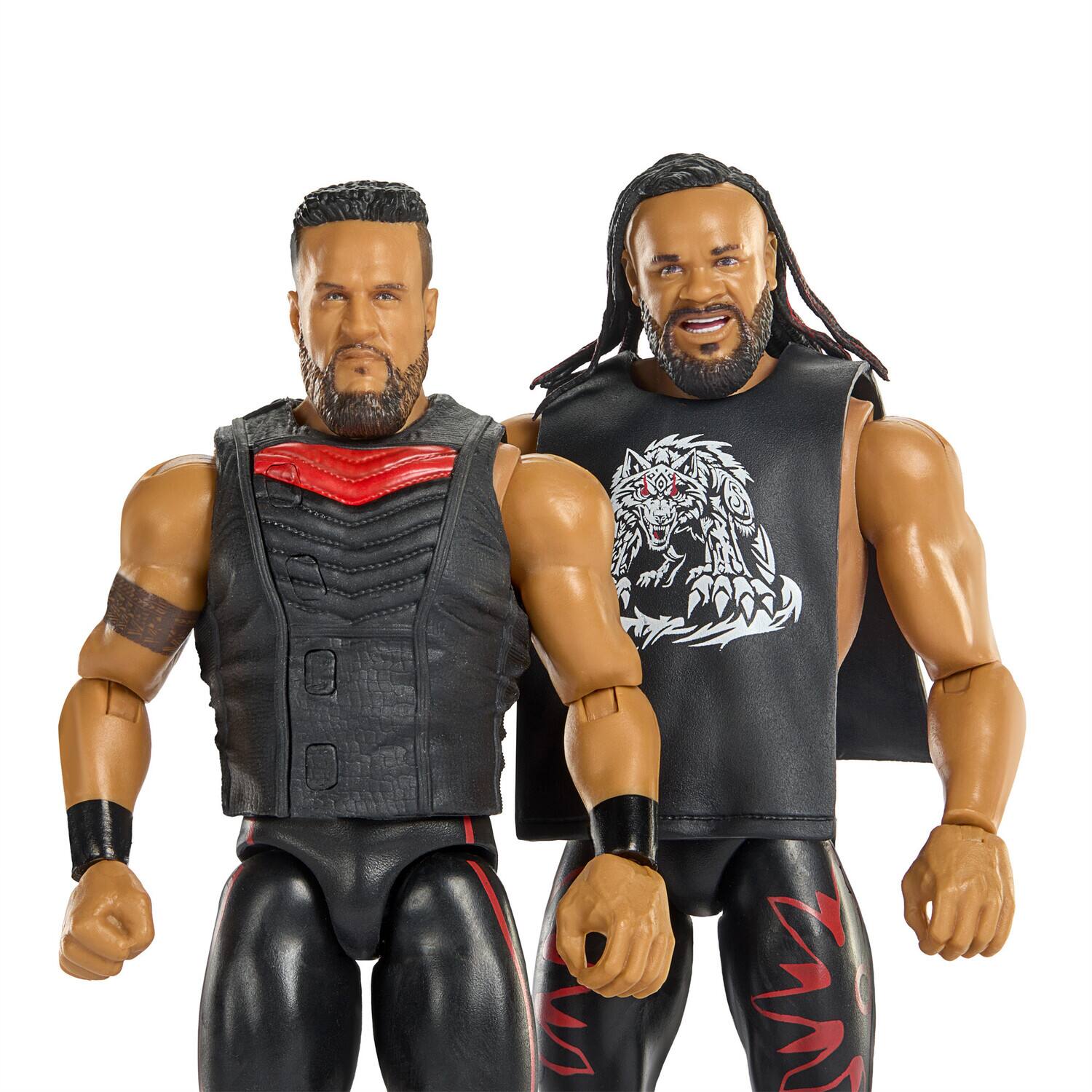 Alt View 3. Mattel - Mattel Collectible - WWE Main Event Showdown Tama Tonga vs Jacob Fatu 2-Pack   - COLLECTIBLES - Multicolor.