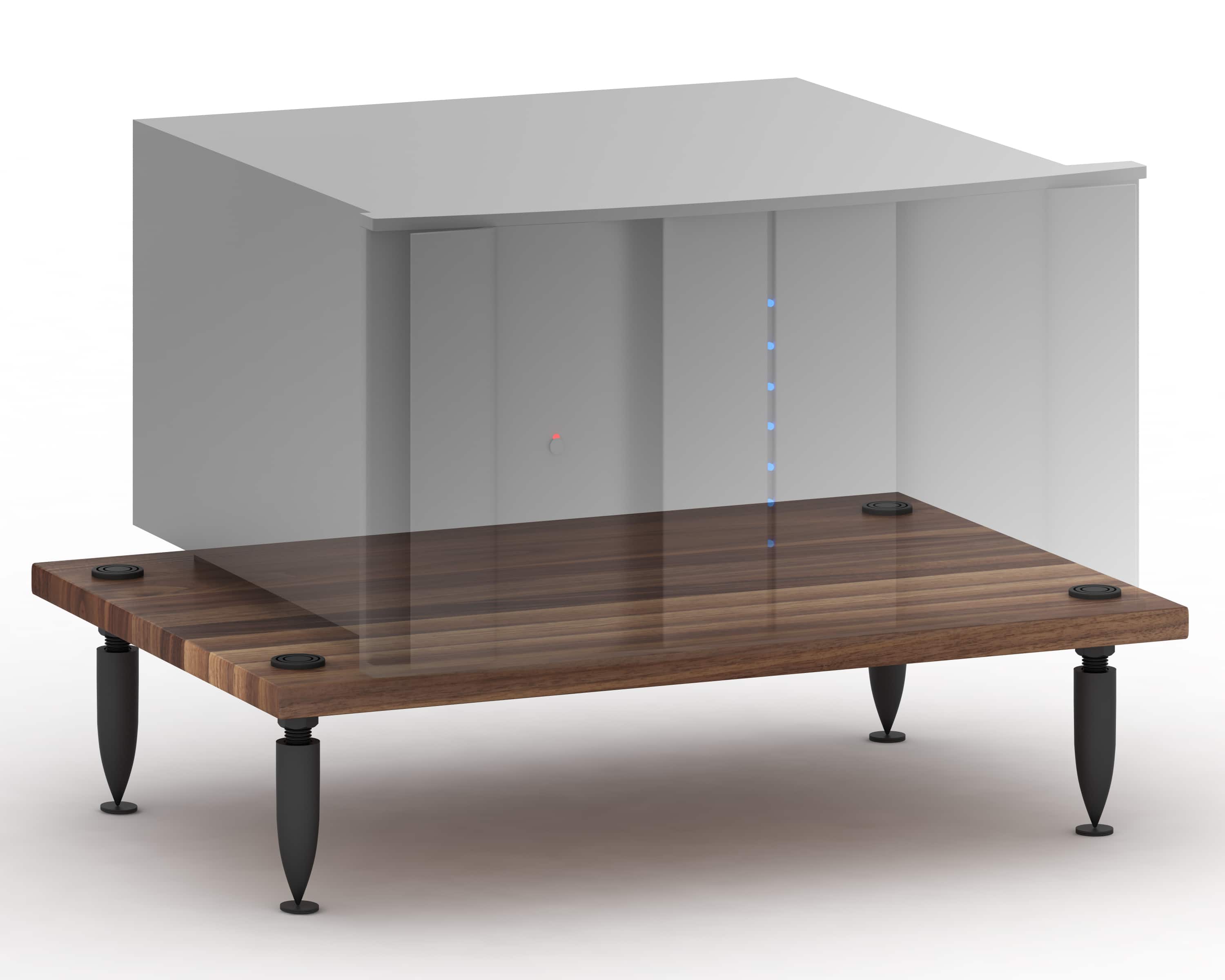 Salamander Designs - Archetype Amplifier Stand - Solid Natural Walnut