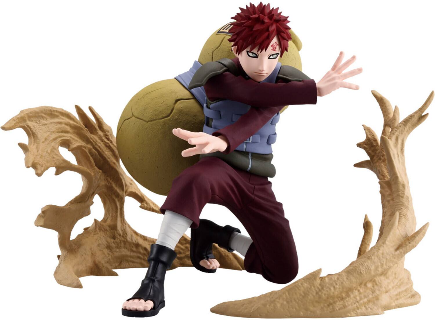 Alt View 1. PopMarket - BanPresto - Naruto Shippuden - Vibration Stars Plus Gaara Statue   - Collectibles - Multicolor.
