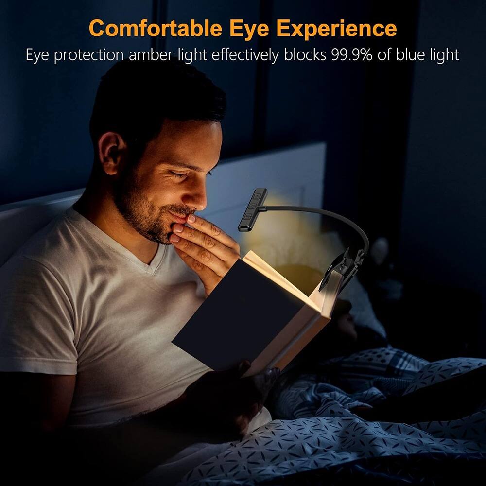 Comfortable Eye Experience  
Eye protection amber light effectively blocks 99.9% of blue light