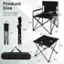 Product Size: Each chair has a weight capacity of 400 lbs.

Chair Size: The chair measures 17.5" in width, 20" in height, and 22.5" in depth.

Chair Size: The chair measures 11.5" in width, 34" in height, and 4.5" in depth.

Chair Size: The chair measures 36.5" in width, 23" in height, and 23" in depth.

Chair Size: The chair measures 5" in width, 17.5" in height, and 11" in depth.

Chair Size: The chair measures 18.5" in width, 18.5" in height, and 6" in depth.