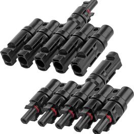 Home Collection - 1 Pair Solar Panel Connector T-Branch Cable Splitter