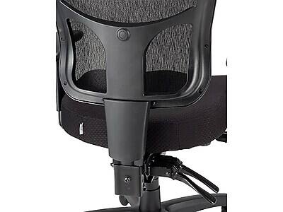 Alt View 3. Tempur-Pedic - Tempur-Pedic Ergonomic Mesh Swivel Task Chair, Black (TP8000) - Black.