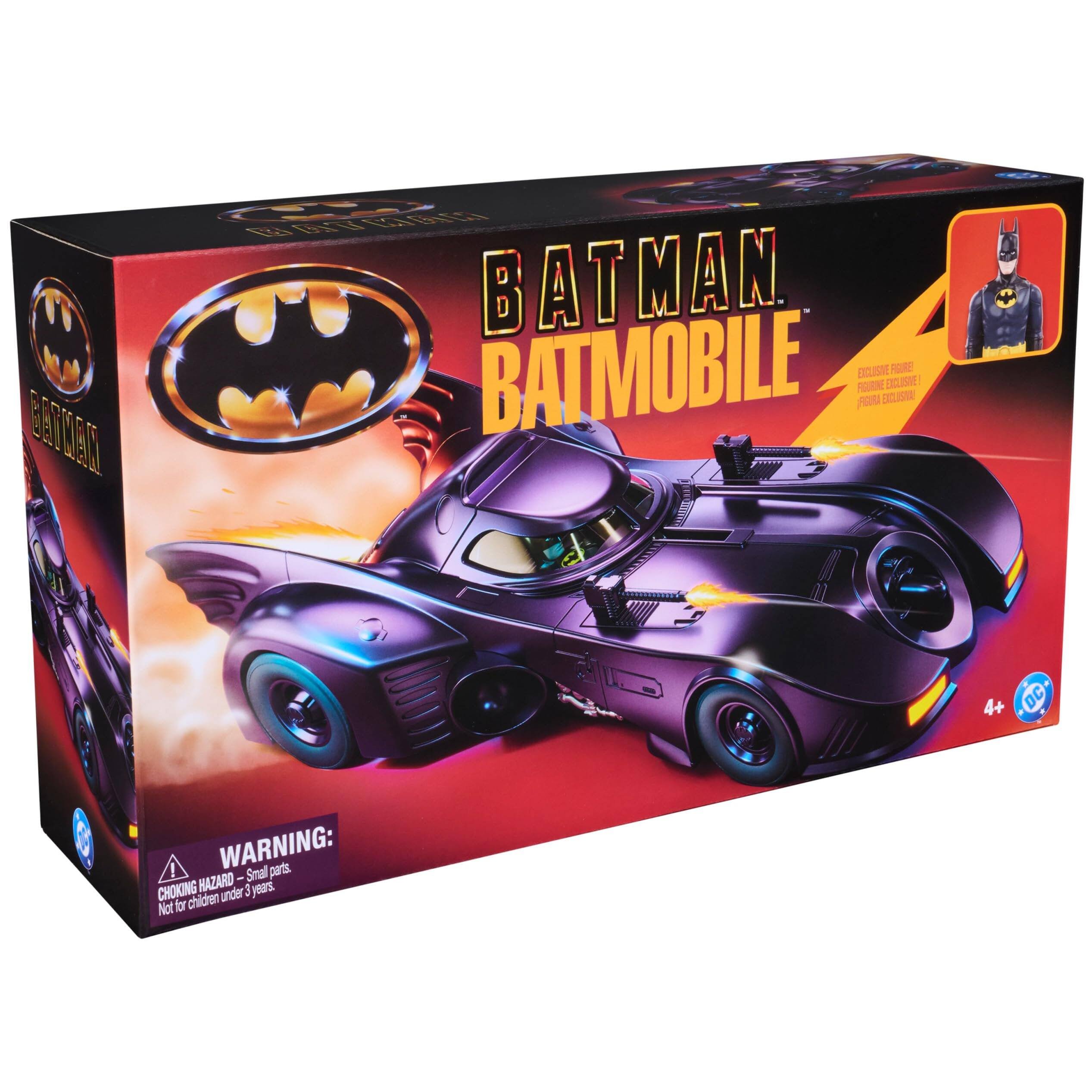 BATMAN BATMOBILE EXCLUSIVE FIGURE! FIGURINE EXCLUSIVE! FIRA EXCLUSIVE  
A+ DC  
WARNING: CHOKING HAZARD - Small parts. Not for children under 3 years.