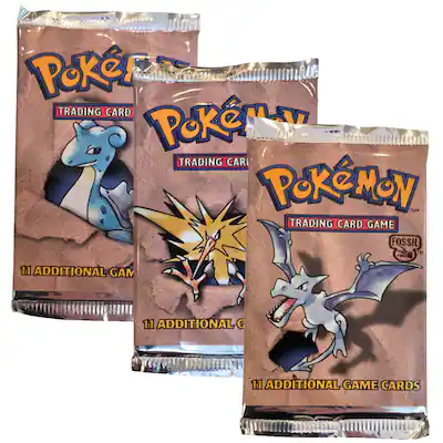 Pokmon OS3 Fossil | 3 Booster Packs (One of Each Artwork) - Best Buy Pokmon OS3 Fossil | 3 Booster Packs (One of Each Artwork) - Best Buy