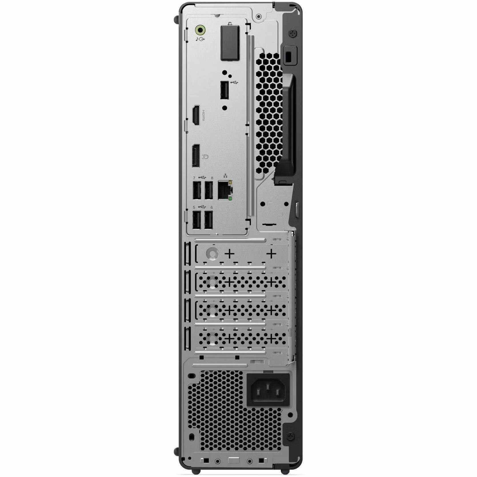 Alt View 5. Lenovo - Lenovo ThinkCentre neo 50s Gen 6 13DQ001RUS Desktop Computer - Intel Core Ultra 5 Series 2 2nd Gen 225 - 16 GB - 512 GB - Raven Black.