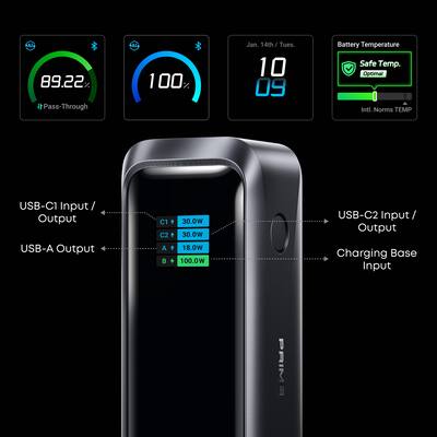 Anker Prime Power Bank (20K, 220W) Black A110BH11-1 - Best Buy Anker Prime Power Bank (20K, 220W) Black A110BH11-1 - Best Buy