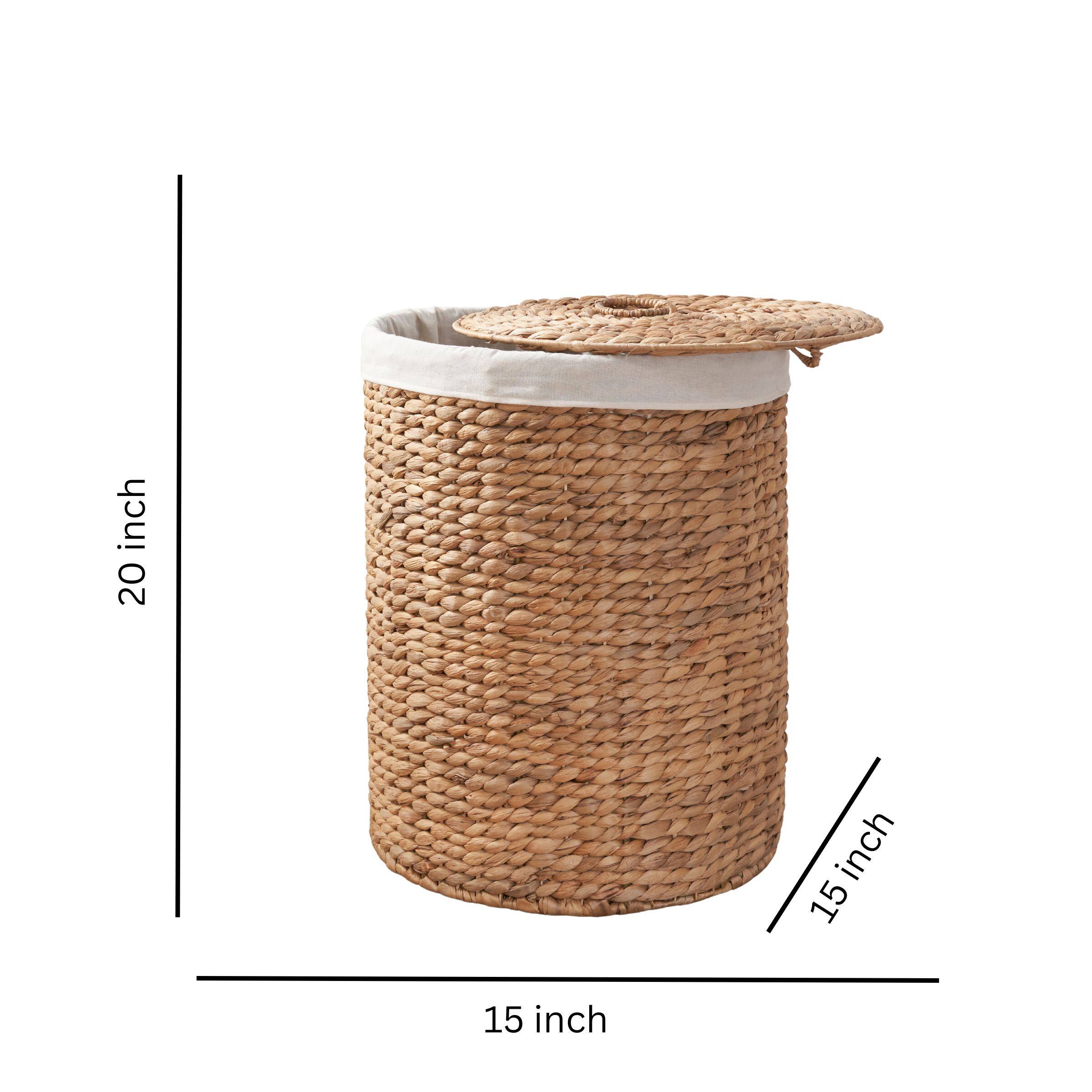 The dimensions of the basket are 20 inches in height, 15 inches in width, and 3.5 inches in depth.