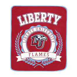 Pegasus - Liberty Flames 50" x 60" University Crest Ultra Soft Blanket - Multicolor