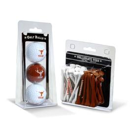 Team Golf - Texas Longhorns 3-Golf Ball & 50-Golf Tee Set - Multicolor