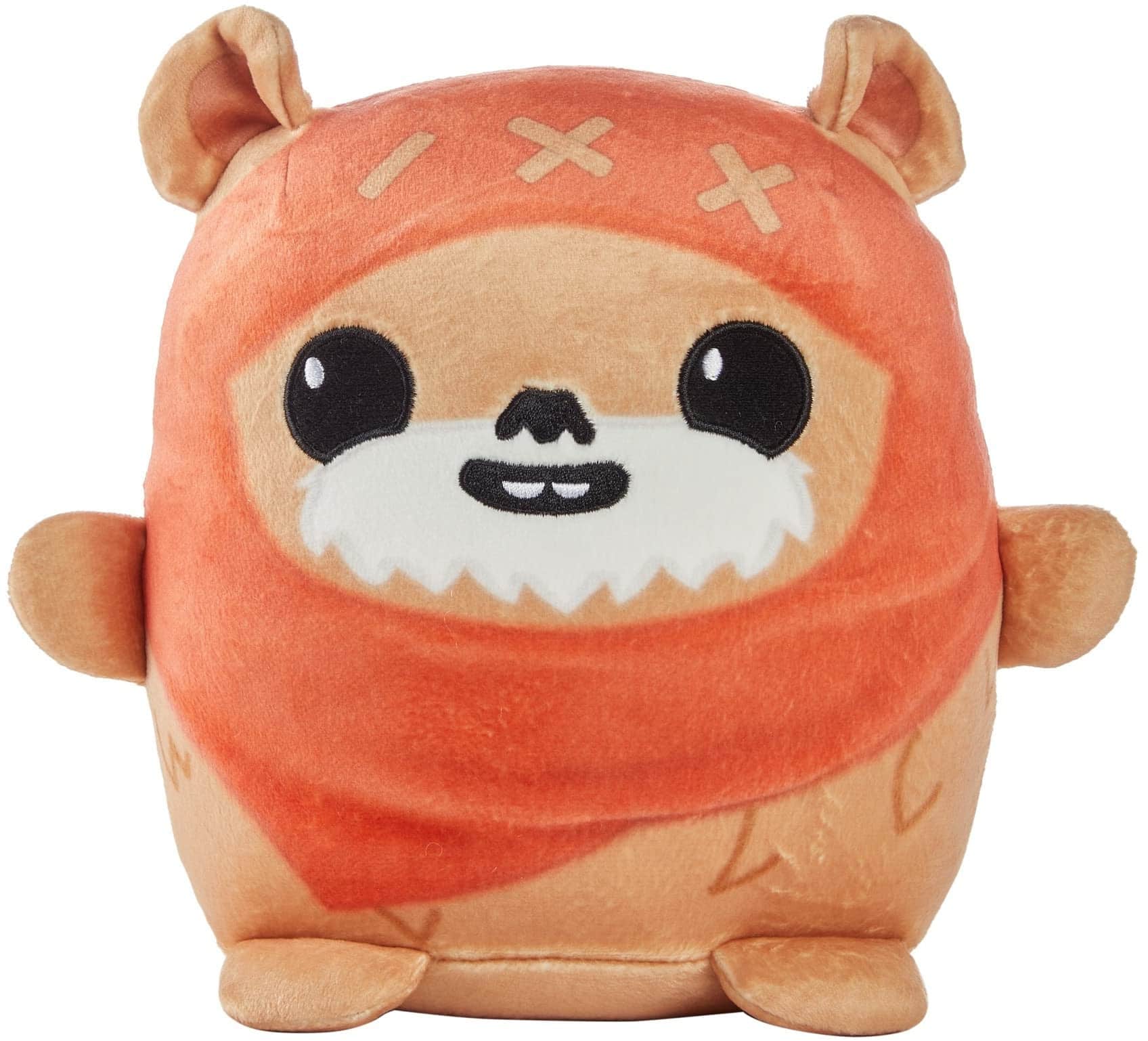 Mattel - Star Wars Cuutopia 10-inch Ewok Plush, Soft Rounded Pillow Doll, Collectible - Red