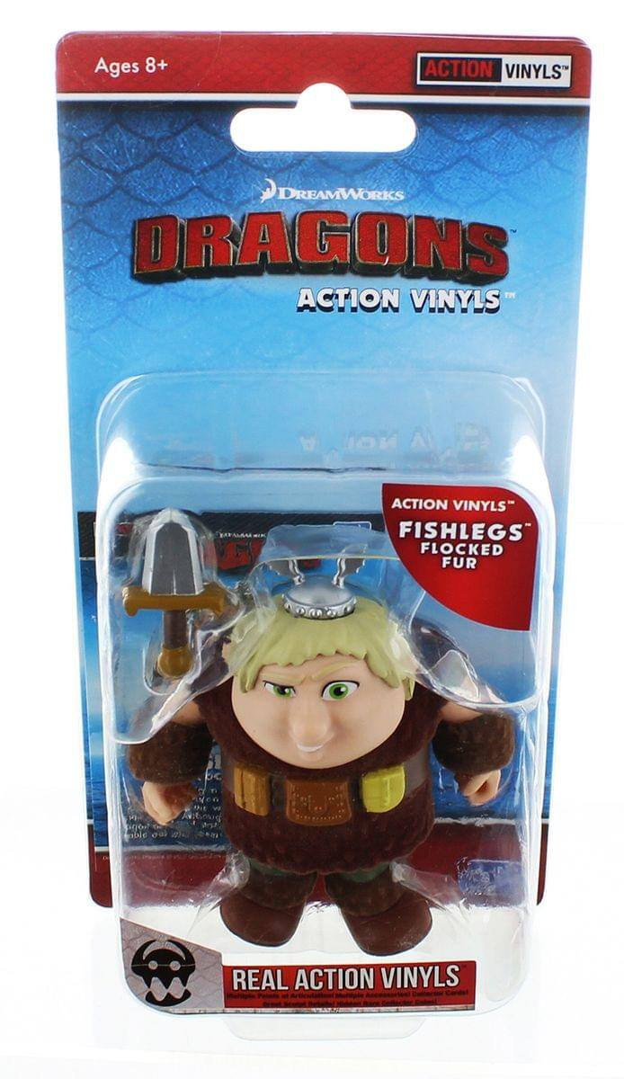 Ages 8+  
DreamWorks  
Dragons  
Action Vinyis™  

Action Vinyis™  
Fishlegs  
Flocked Fur  

Real Action Vinyis™