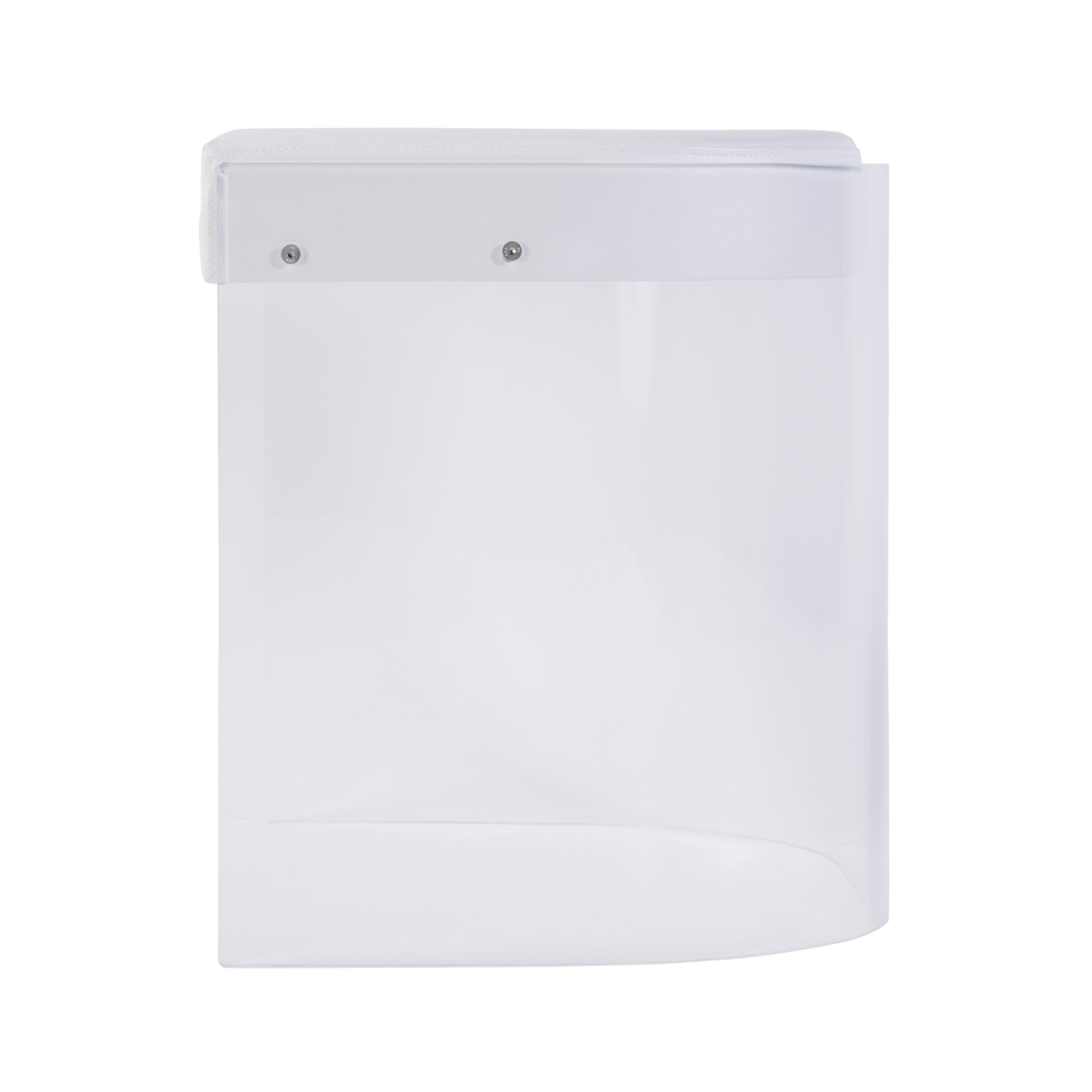 Alt View 3. Butler Specialty - Solara 20 in. Seat Height Acrylic and Upholstered Accent Stool - Clear.