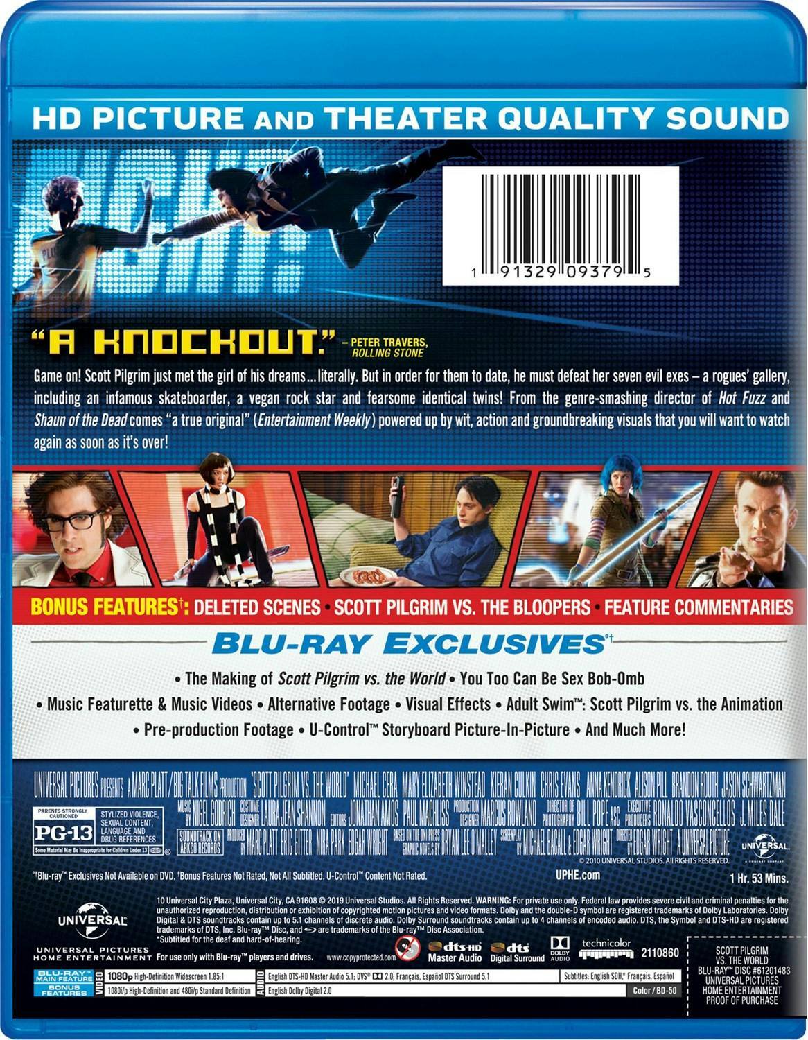 Back. Scott Pilgrim Vs. The World (Blu-ray New Box Art) [Blu-ray].