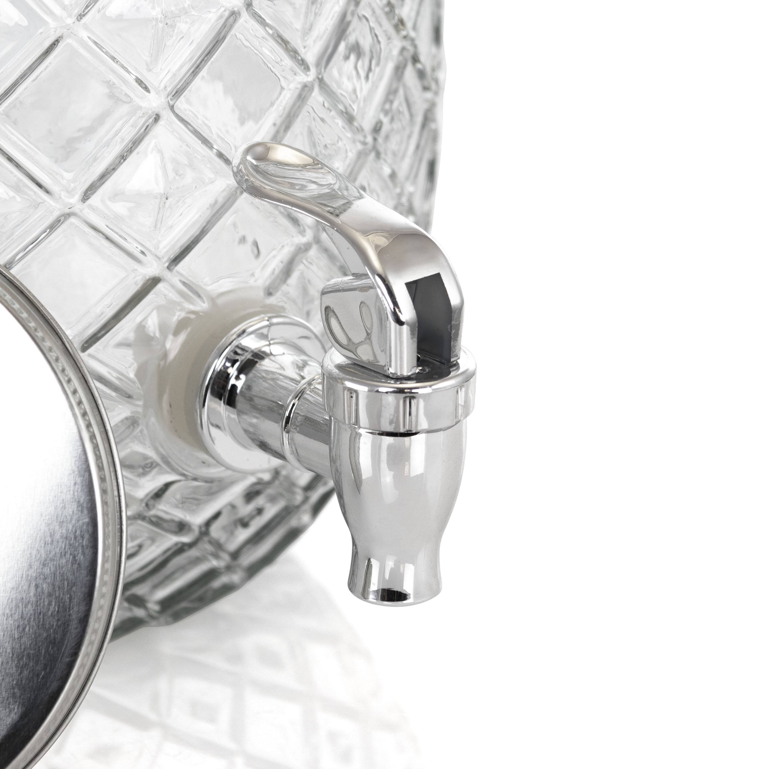 Alt View 8. Gibson - Gibson Home 1.2 Gallon Pineapple Clear Glass Drink Dispenser - Clear.