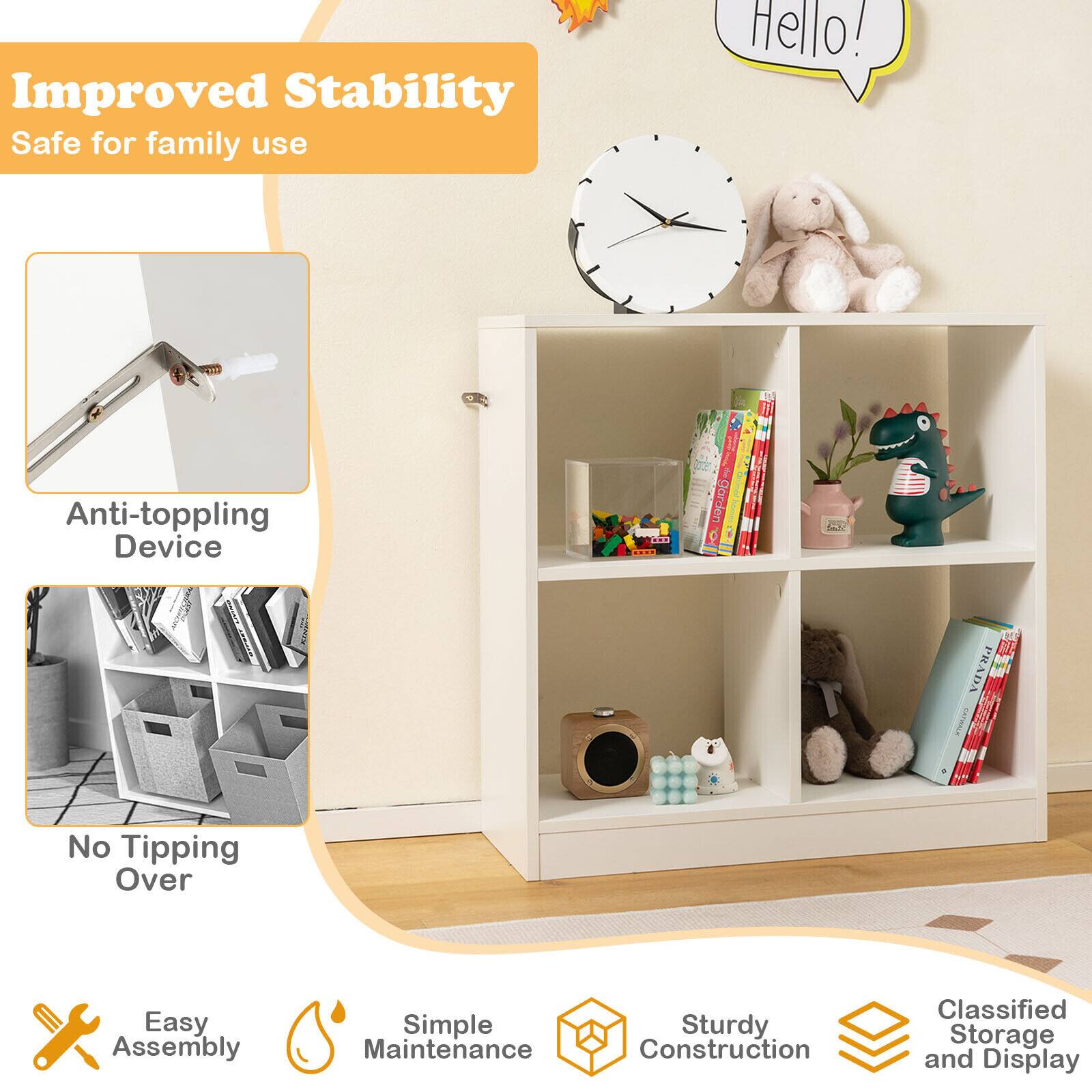 Improved Stability  
Safe for family use  

Anti-toppling Device  

No Tipping Over  

Easy Assembly  
Simple Maintenance  
Sturdy Construction  
Classified Storage and Display