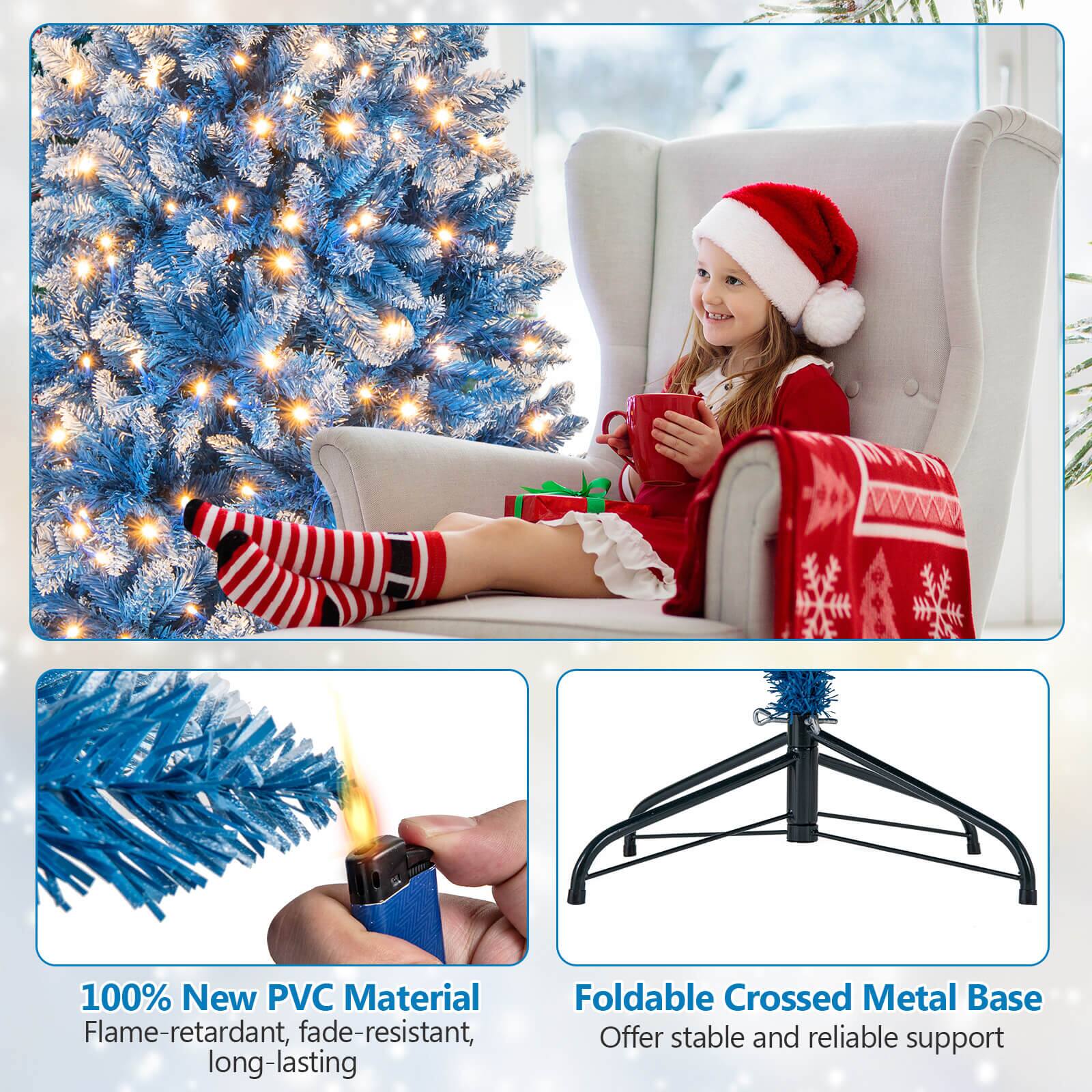 100% New PVC Material  
Flame-retardant, fade-resistant, long-lasting  

Foldable Crossed Metal Base  
Offer stable and reliable support