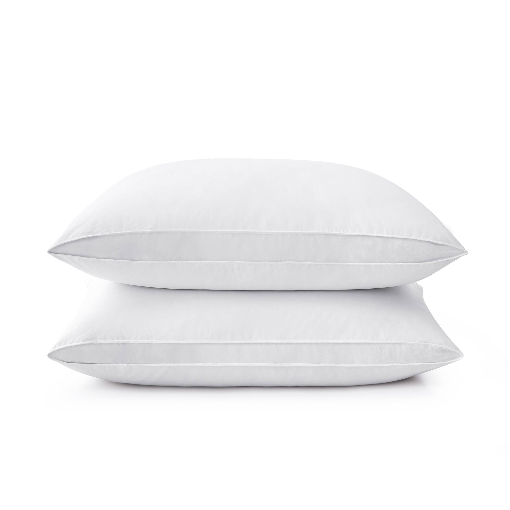 Alt View 2. Peace Nest - Peace Nest Gusseted Goose Down Feather Pillows Set of 2 - White.