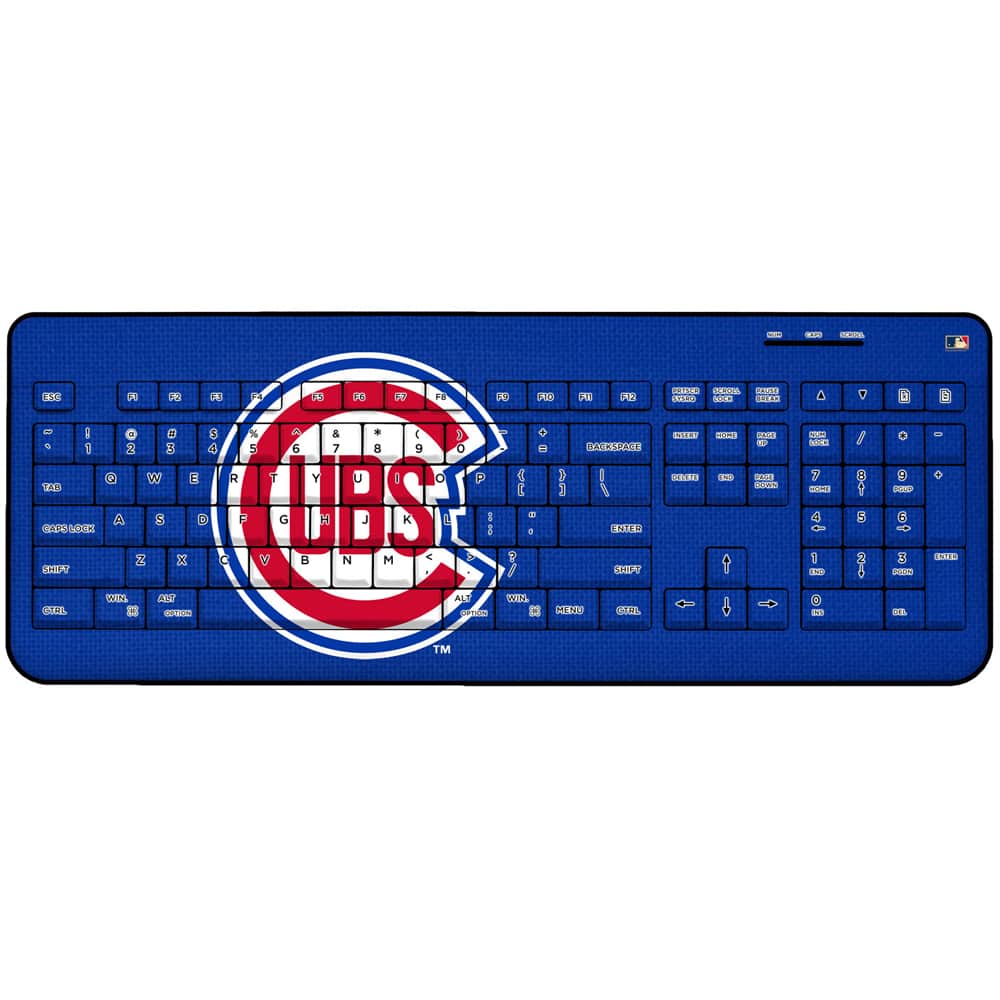 Keyscaper - Chicago Cubs 1948-1956 Cooperstown Solid Design Wireless Keyboard - Multicolor