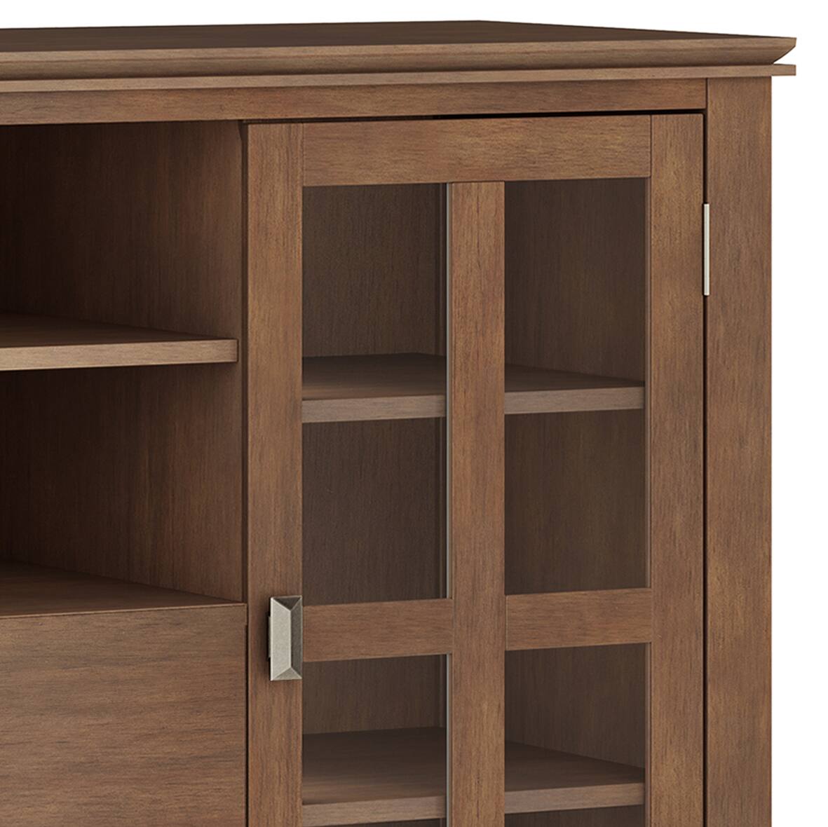 Alt View 11. Simpli Home - Cosmopolitan SOLID WOOD 72 inch Wide TV Media Stand in Black For TVs up to 80 inches - Black.