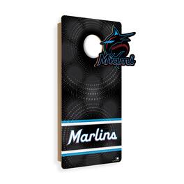 Fan Creations - Miami Marlins Wall Hanging Cornhole Board - Multicolor