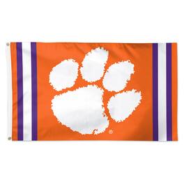WinCraft - Clemson Tigers 3' x 5' Vertical Stripe Deluxe Single-Sided Flag - Multicolor