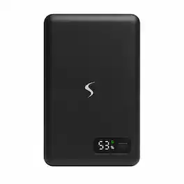 Scapade - 5000 mAh MagPower Magnetic Qi v2.0 Portable Power Bank - Black