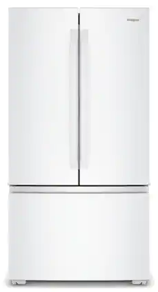 Whirlpool - 24 Cu. Ft. 3-Door French Door Counter Depth Refrigerator - White