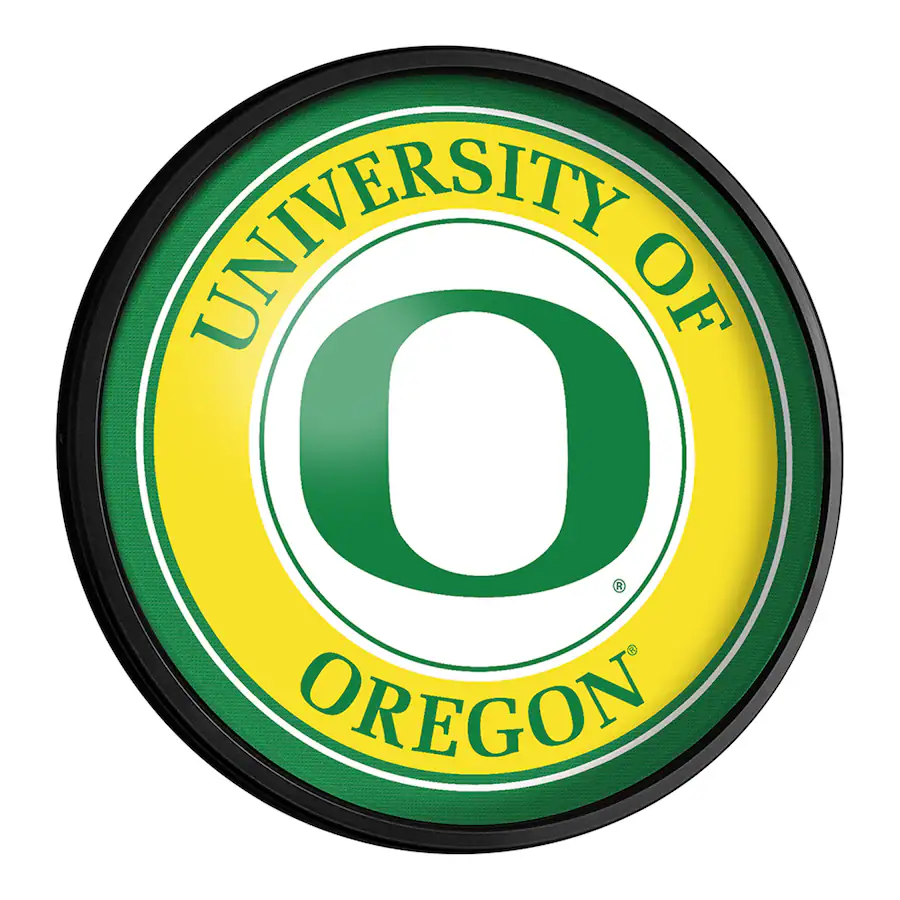 Wall Sign Format The Fan Brand Oregon Ducks Logo 18'' Round Slimline Illuminated Wall ...