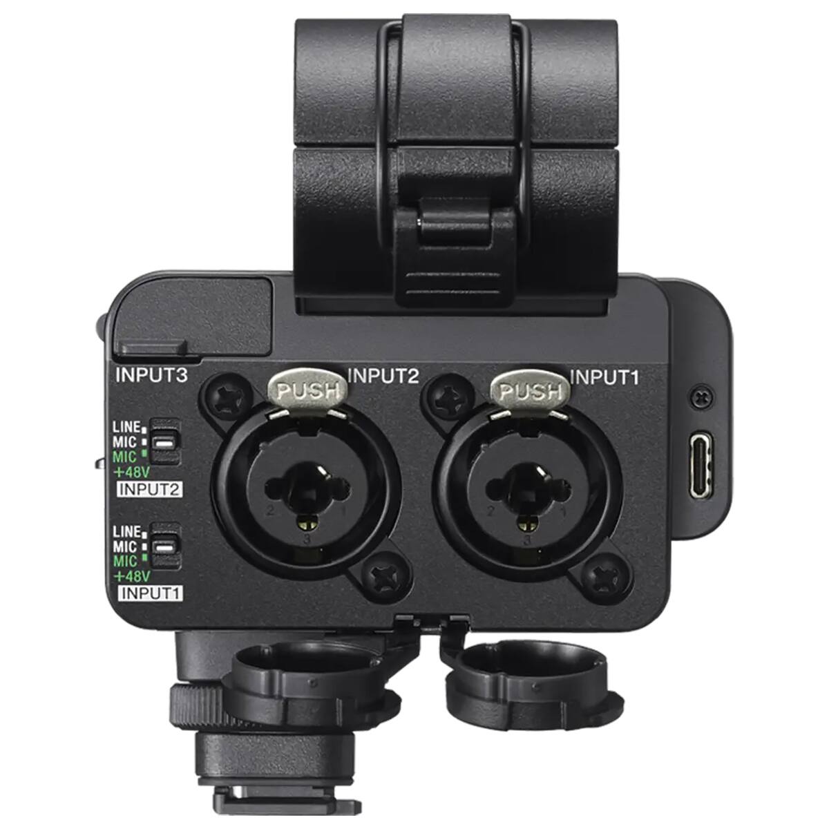 INPUT3  
INPUT2 PUSH  
INPUT1 PUSH  
LINE MIC MIC +48V INPUT2  
LINE MIC MIC +48V INPUT1