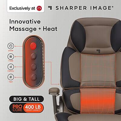 Exclusively at SHARPER IMAGE

Innovative Massage + Heat

BIG & TALL PRO 400 LB CORE WEIGHT CAPACITY