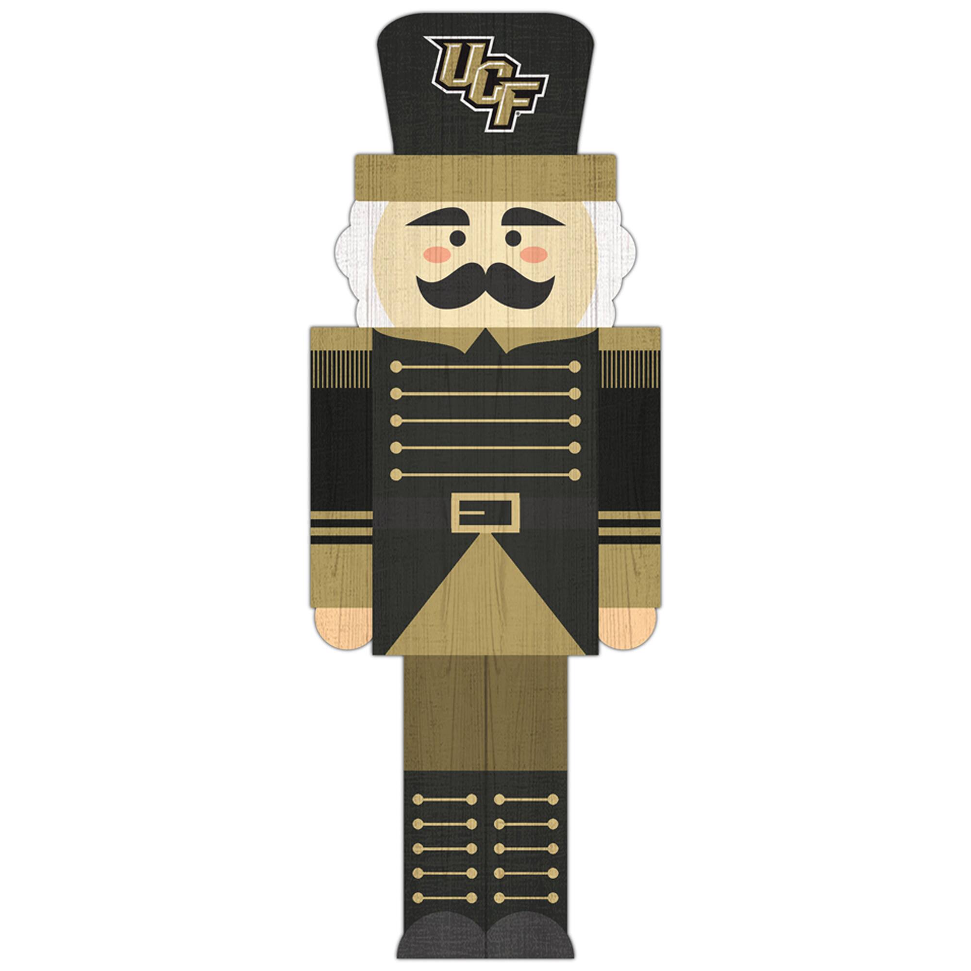 Front. Fan Creations - UCF Knights 31'' Nutcracker Leaner - Multicolor.
