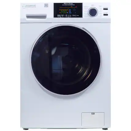 EQUATOR ADVANCED Appliances 1
Super Coweber ALL-IN-ONE WASHER BORYER Doing 1
> piner
NORMAL
- Heavy
POWER
Spir Temp tran
PETCyde Self-Jean Interdefor
800 Quock2 20 Onicate
H START
WASH WASH 0 DRY Only
DRY Only
Dy Level
China
Dailay
Sandia ) lderget -
Brain
Net