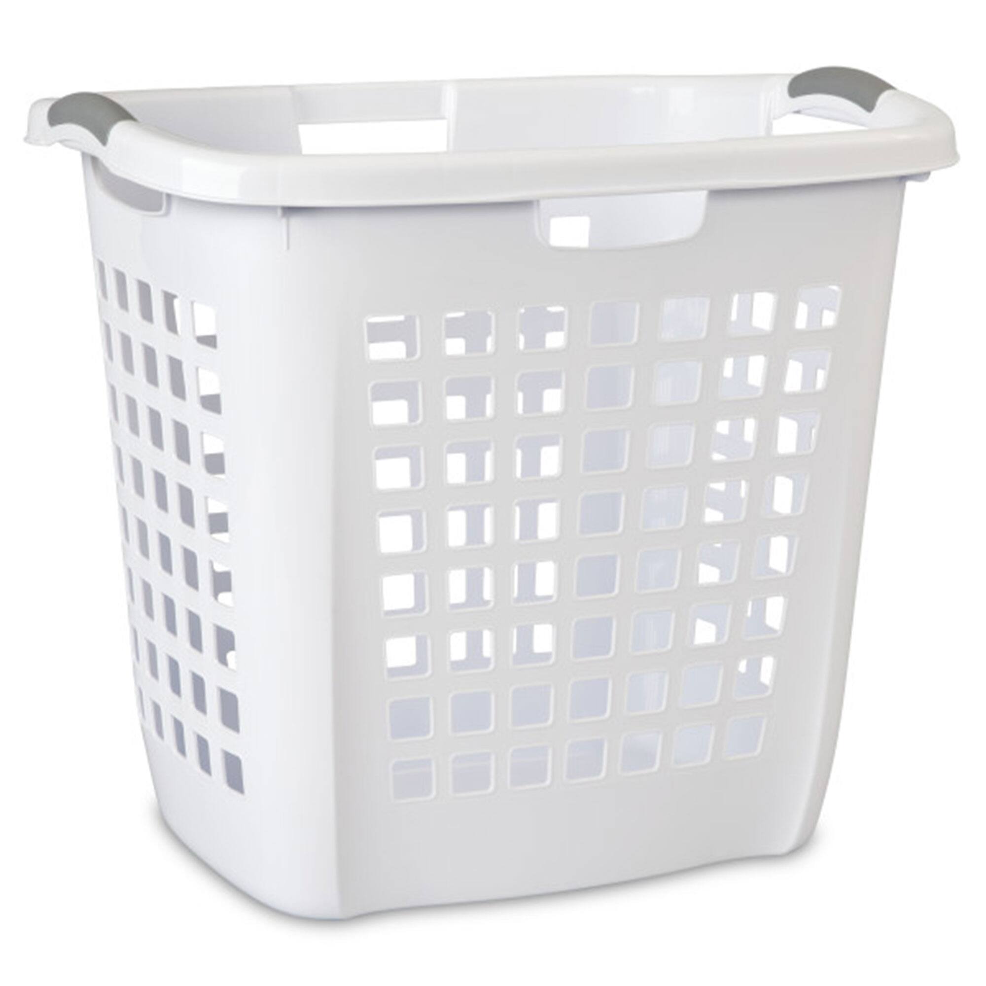 Sterilite - Ultra Easy Carry Dirty Clothes Laundry Basket Hamper, (8 Pack) - White
