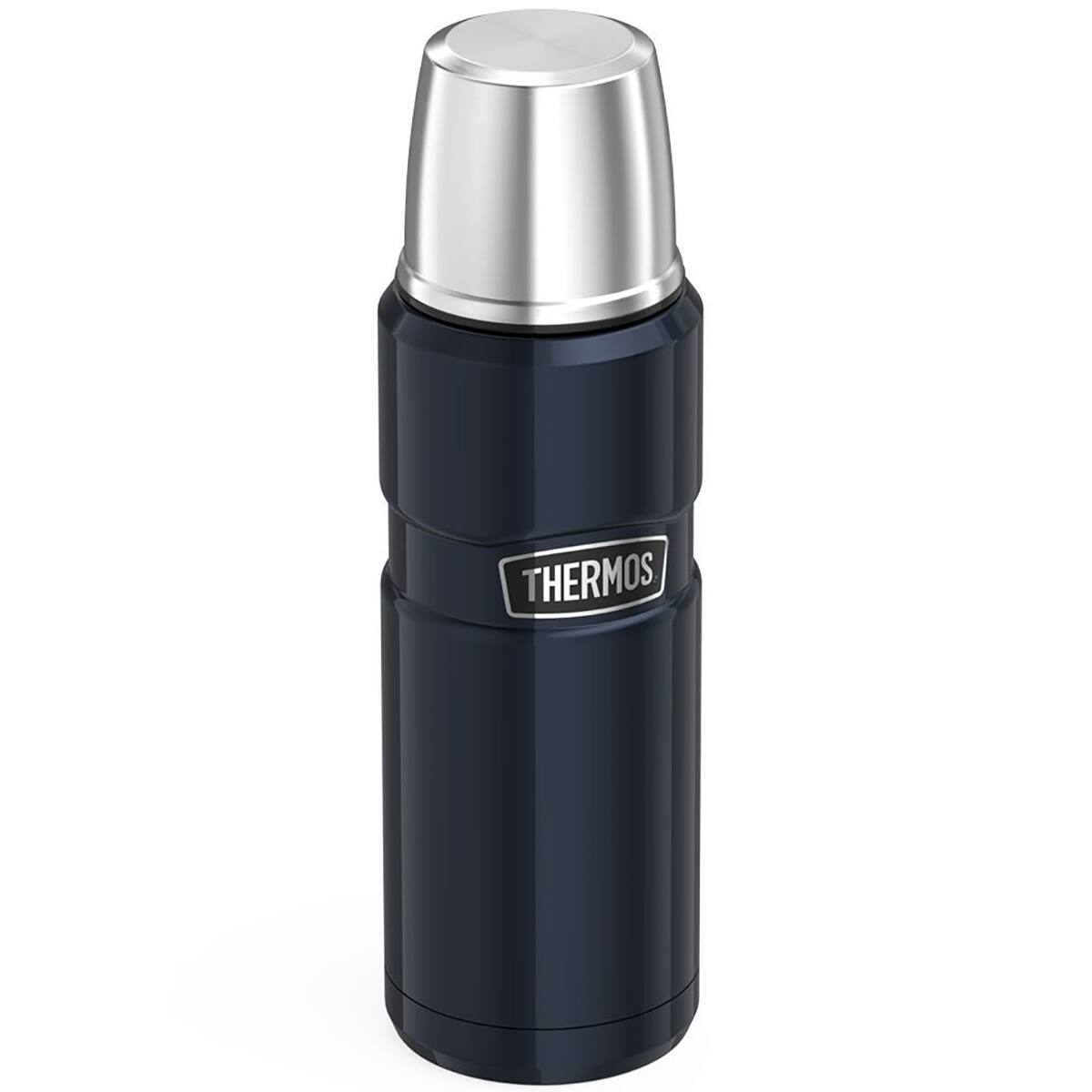 Alt View 1. Thermos - Thermos 16 oz. Stainless King Vacuum Insulated Compact Bottle - Matte Blue - Blue.