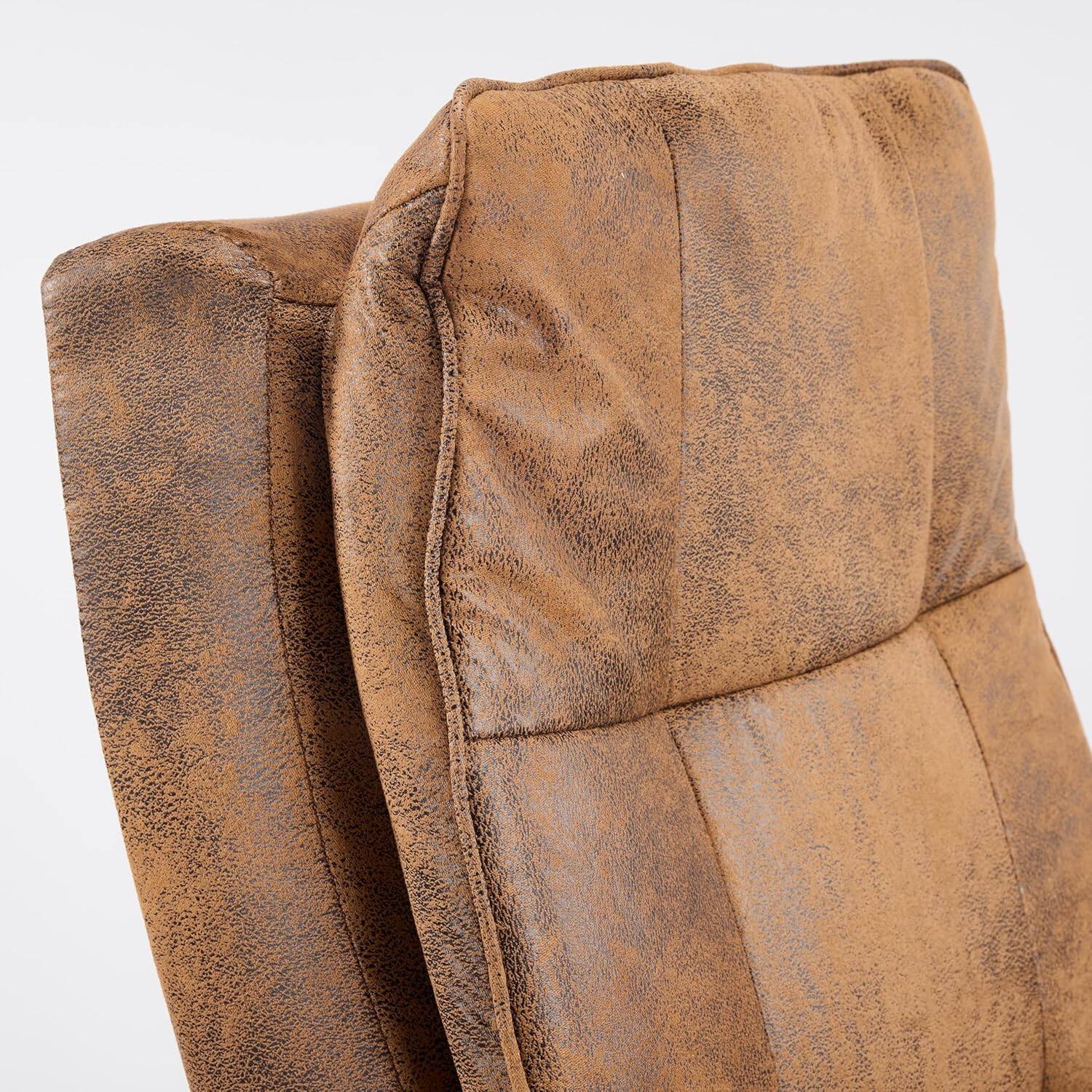 Alt View 4. Winado - Desk Chair High-Back Computer Gaming Chair Removable wheels,360° Swivel,Adjustable Height,Flip-Up Arms,for Home Office - Rustic-Suede.