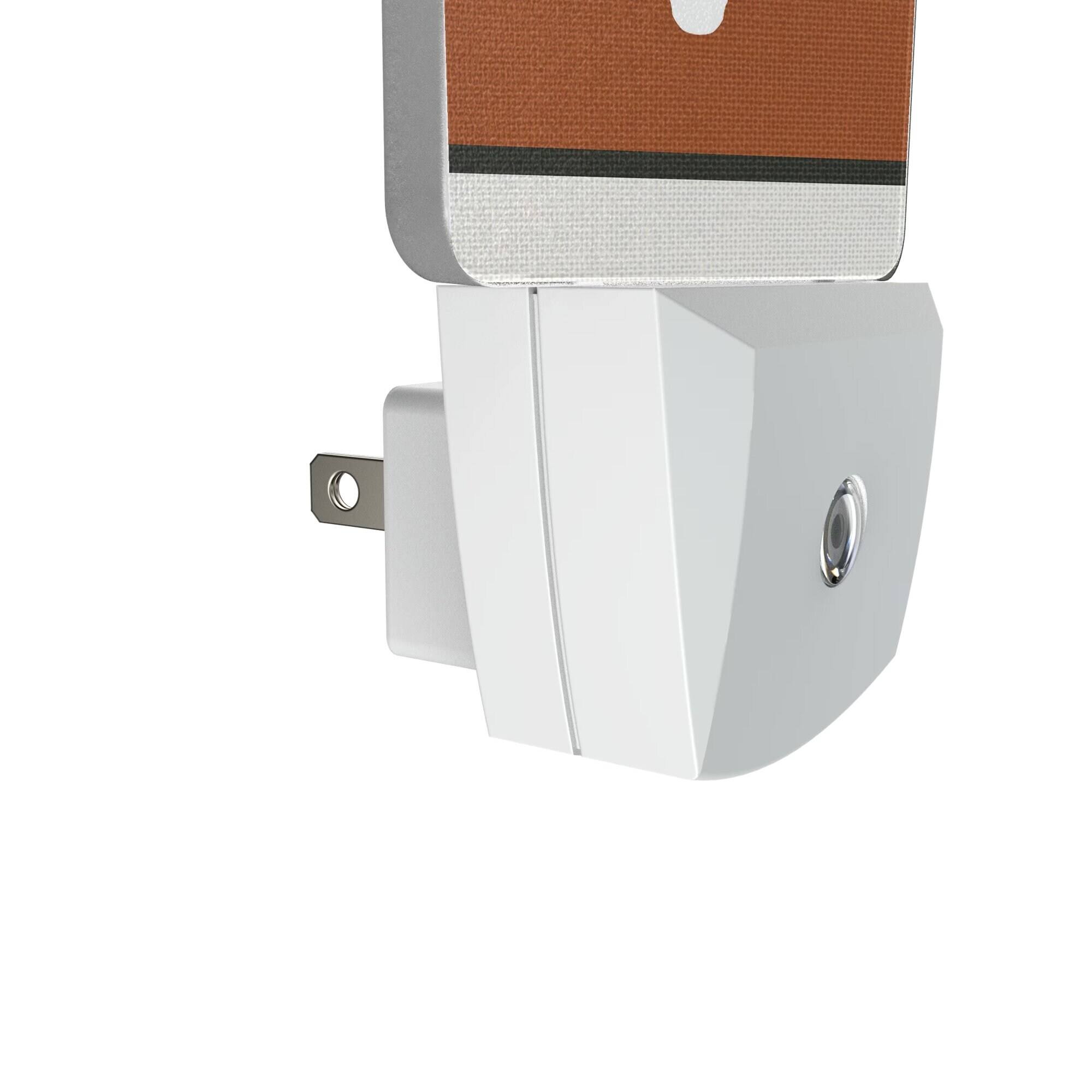 Alt View 2. Keyscaper - Texas Longhorns Stripe Design Nightlight 2-Pack - Multicolor.