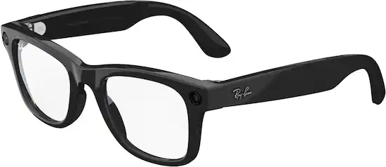 Ray ban wayfarer black and clear online