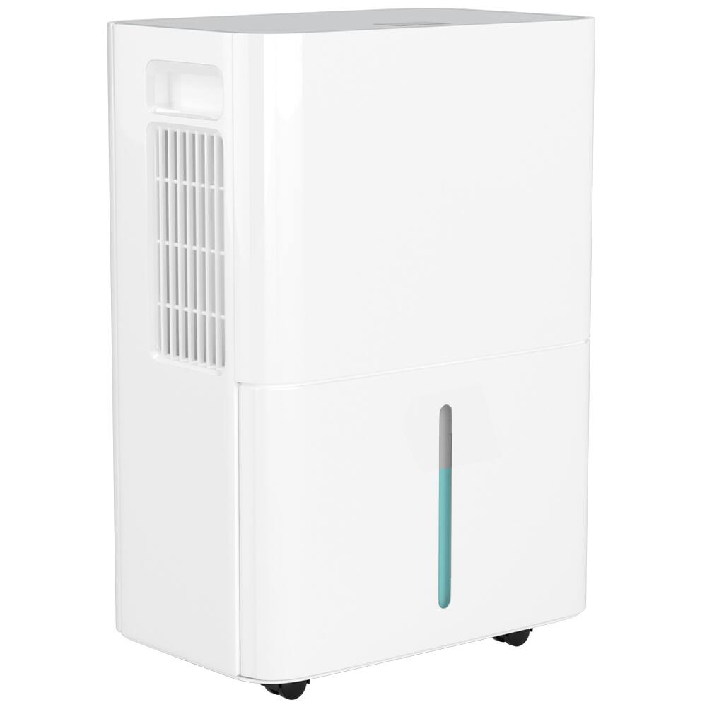 Topteng - 2500 Sq.Ft 25-Pint Dehumidifier for Large Spaces up to - 3 Modes,Drain Hose,Smart Humidity Control,for Basement/Home/RV - White