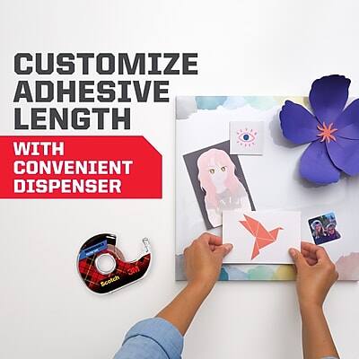 CUSTOMIZE ADHESIVE LENGTH WITH CONVENIENT DISPENSER